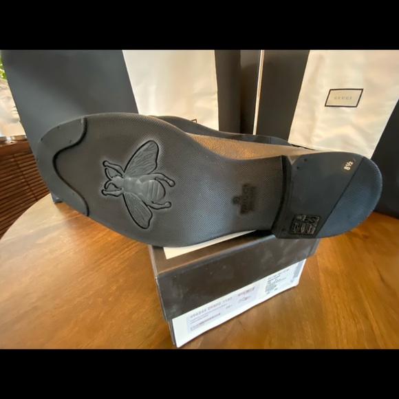 Gucci MEN'S MARTIN BROGUE LEATHER BUCKLED SHOES - Picture 10 of 13